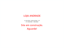 Tablet Screenshot of lojaandrade.com.br